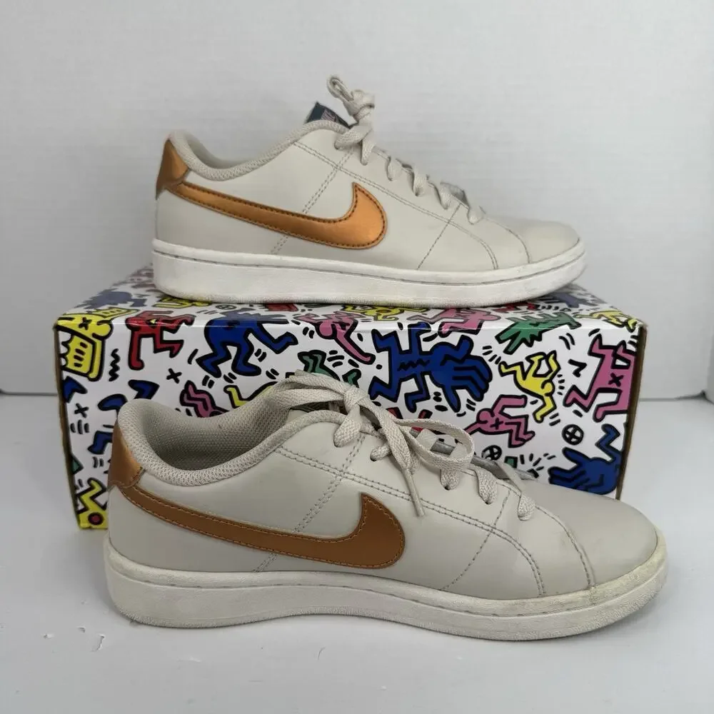 Nike Women’s‎ Court Royal 2 Bronze/White Leather CU9038-102 Size 7.5 W/Box